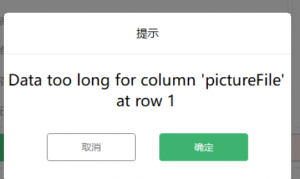 mysql操作时出现：Data too long for column pictureFile' at row 1，处理方法-我爱测试网